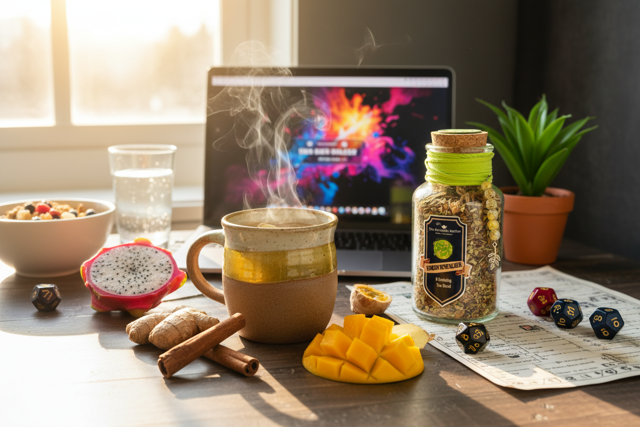 Remedy Revitalizer in energizing morning workspace