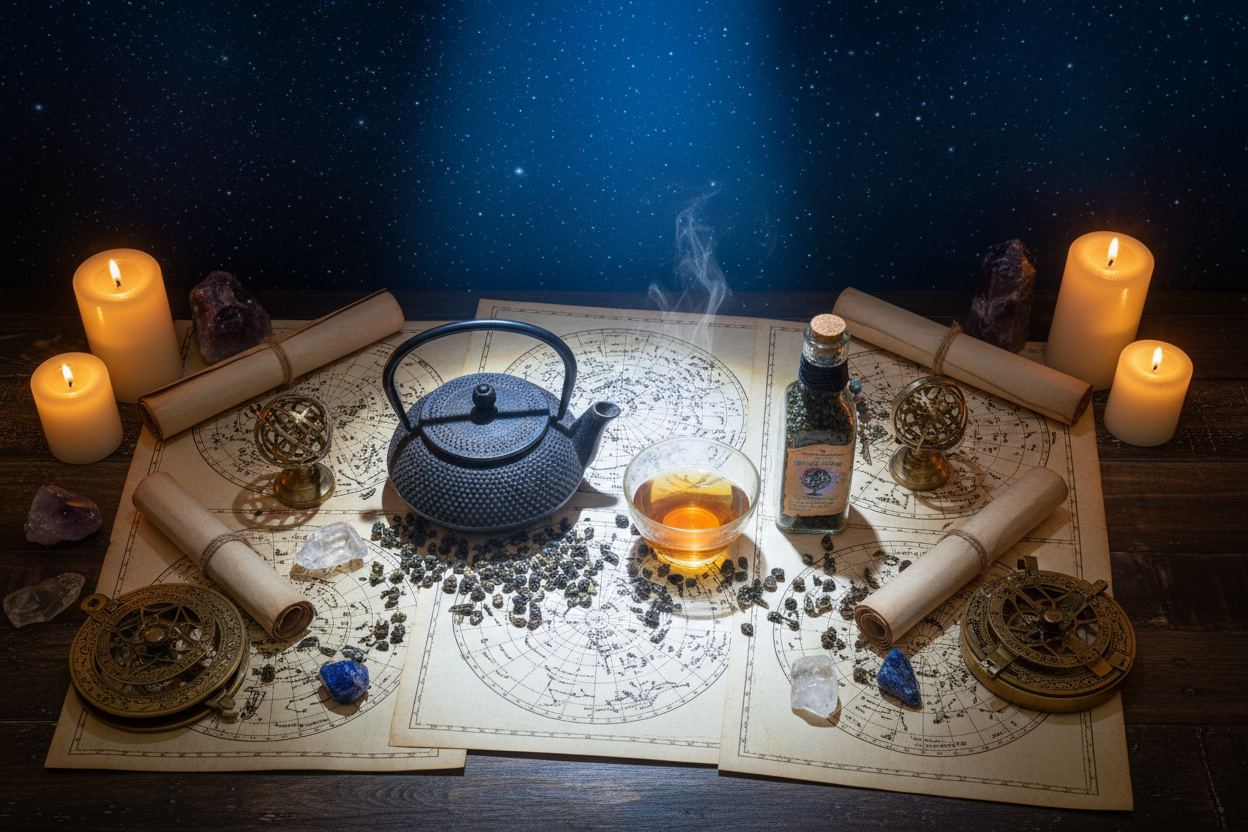 Starlight Oolong — Overhead with Jar