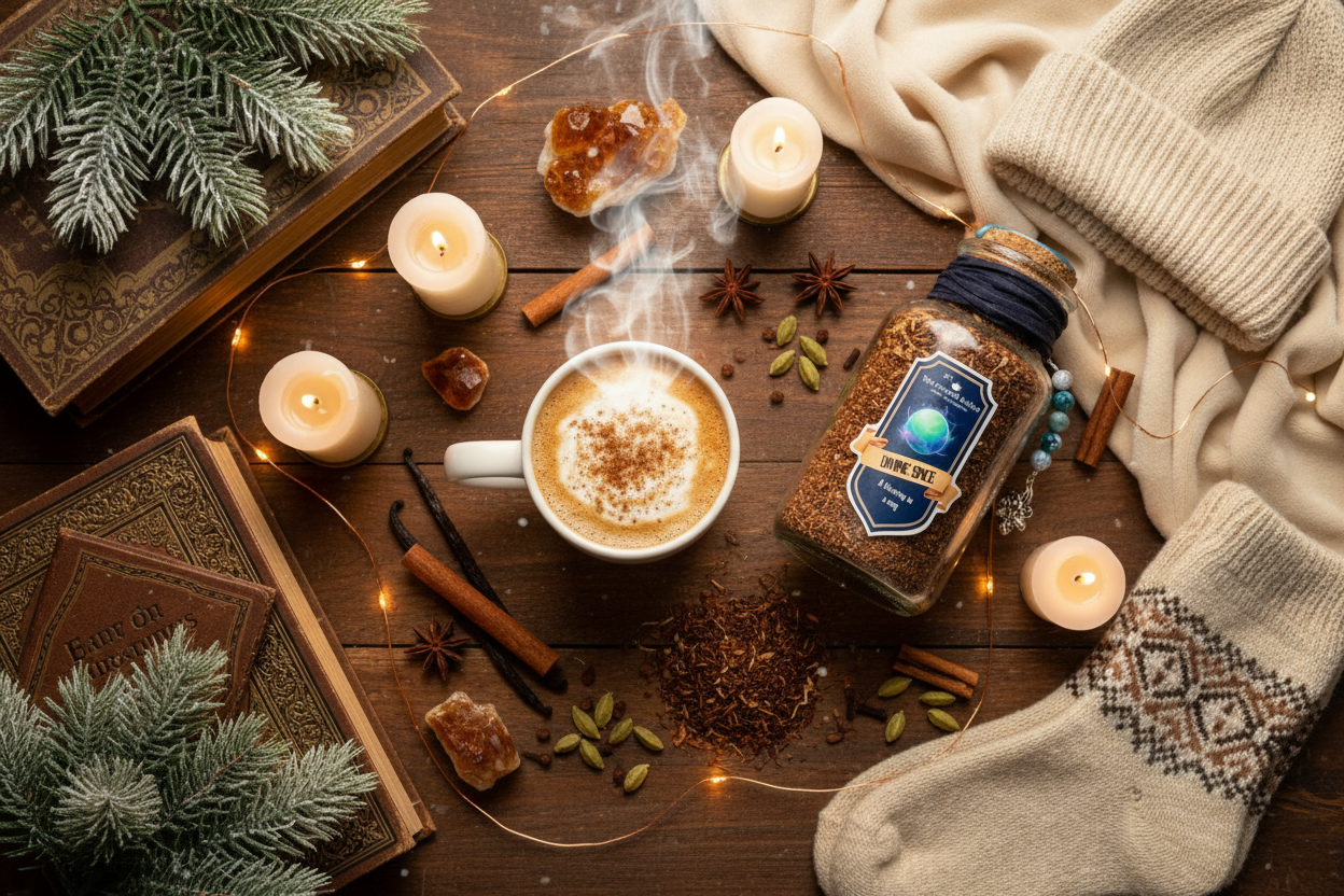 The Divine Spice overhead flat lay